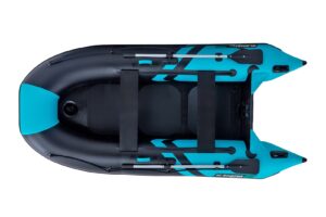 Gladiator CLASSIC B330 AD nafukovací čln vysokotlakovou podlahou - čierno-tyrkysový – Obrázok 4