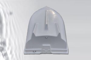 AQUA SYBB Pramica SI-04 s dvojitým dnom zo sklolaminátu - 370x1372x50cm – Obrázok 4