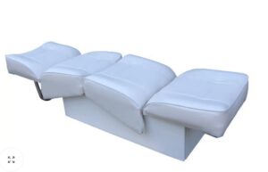 "Back-to Back" dvojsedadlo bielo-biele – Obrázok 3