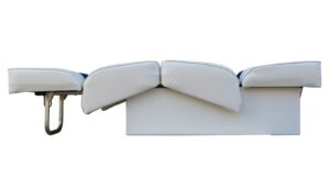 "Back-to Back" dvojsedadlo bielo-modré – Obrázok 4