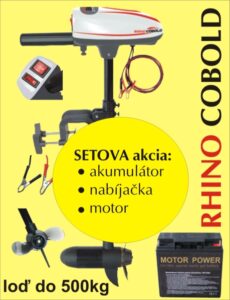SET RHINO COBOLD + akumulator 17Ah/12V + nabíjačka
