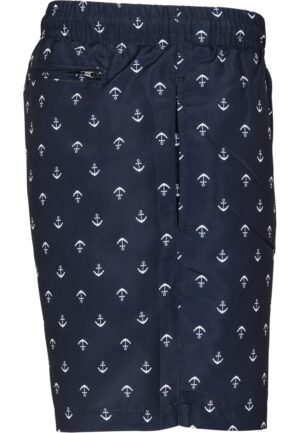 Plavky Urban Classics Pattern Anchor - navy – Obrázok 4