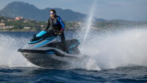 YAMAHA FX Cruiser HO vodný skúter, modro-čierny – Obrázok 5