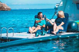 JOBE Infinity nafukovacia platforma (ostrov) 2,5x1,5m bez pumpy – Obrázok 6