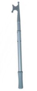 Teleskopický lodný hák z eloxovaného hliníka 60-110 cm, priemer 30 cm