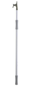 Teleskopický lodný hák hliníkový biely 120-200cm, Ø 25/30mm