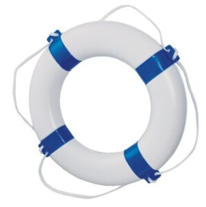 Záchranné koleso 57 x 34 cm - bielo-modré