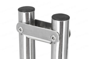 Skladací nerezový rebrík s plošinou pre nafukovacie člny – Obrázok 6