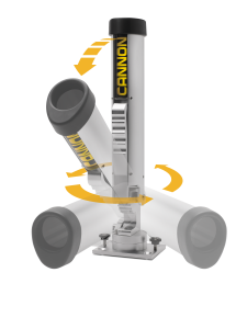 CANNON držiak na udicu hliníkový pre palubnú montáž