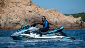 YAMAHA FX Cruiser HO vodný skúter, modro-čierny – Obrázok 7