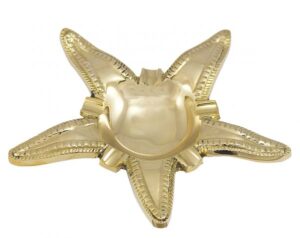 Popolník mosadzný - morská hviezda Ø 17cm – Obrázok 1
