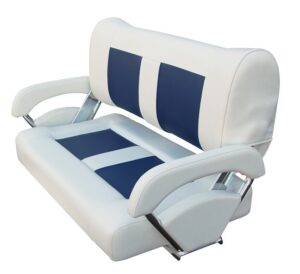 "Double-Flip-Back" dvojsedadlo bielo-modré – Obrázok 1