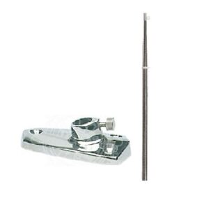 Nerezový držiak vlajky 40cm s pochrómovanou základňou