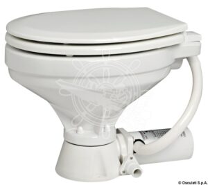 OSCULATI Elektrická toaleta, veľké plastové sedadlo 12 V – Obrázok 1