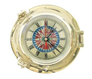 Hodiny s kompasom - lodné okno Φ 14 cm – Obrázok 1
