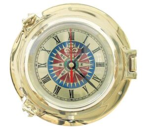 Hodiny s kompasom - lodné okno Φ 19 cm – Obrázok 1