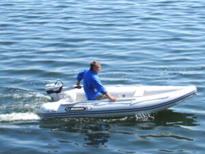 ALLROUNDMARIN YUKON 350-nafukovací čln s nafukovacou podlahou šedý – Obrázok 3