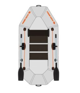 KOLIBRI K-190 nafukovací čln s lamelovou podlahou - sivý