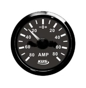 KUS ampérmeter do 80 Amp - čierny