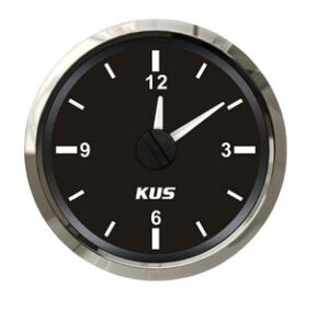 KUS analógové hodiny - čierne – Obrázok 1