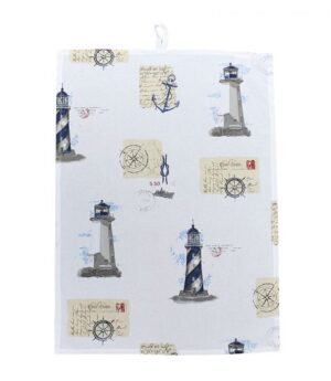 Lodná kuchynská utierka s námorným motívom – Obrázok 1