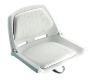 Sklápacie kreslo do člna FISHERMAN sklopná, s vankúšmi - biela – Obrázok 1