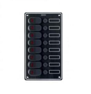 Ovládací panel s 8 spínačmi - 134 x 240 mm – Obrázok 1