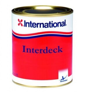 INTERNATIONAL INTERDECK Protišmyková vrchná farba, White 750 ml – Obrázok 1