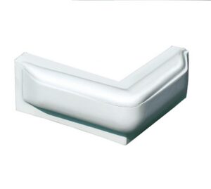 Pontónový nárazník biely - do uhla 250/250 x 70 x 100 mm – Obrázok 1