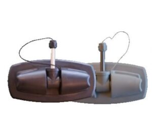 Prilepovacia základňa pre veslá na nafuk. čln - sivá – Obrázok 1