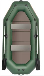 KOLIBRI K-300 CTP nafukovací čln s pevnou podlahou + držiak motora - zelený