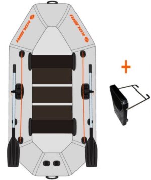KOLIBRI K-240 T nafukovací čln s lamelovou podlahou + držiak motora – Obrázok 3