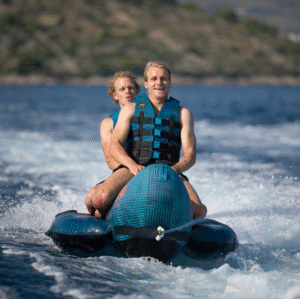 JOBE CHASER TOWABLE 2P nafukovací banán - modrý – Obrázok 9