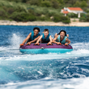 Jobe Droplet Towable 3P farebné nafukovacie ťahadlo - Ø 184 cm – Obrázok 7