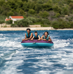 Jobe Droplet Towable 3P farebné nafukovacie ťahadlo - Ø 184 cm – Obrázok 10