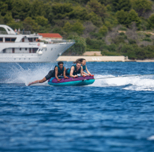 Jobe Droplet Towable 3P farebné nafukovacie ťahadlo - Ø 184 cm – Obrázok 2