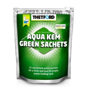 THETFORD AQUA KEM GREEN SACHETS pre odpadovú nádrž - 510 g