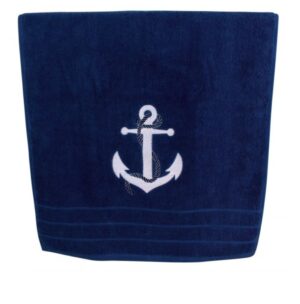 Uterák námornícky s kotvou 30 x 50 cm tmavo modrý – Obrázok 2