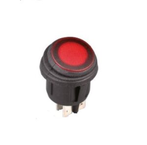 Vodotesný kruhový spínač 3 pólový, priemer 26mm – Obrázok 1