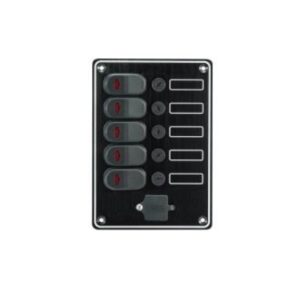 Ovládací panel s 5 spínačmi + USB