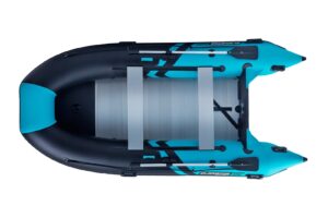 Gladiator CLASSIC B420 AL nafukovací čln s hliníkovou podlahou - čierno-tyrkysový – Obrázok 4