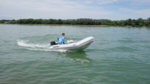 ALLROUNDMARIN DYNAMIC 350 - nafukovací čln šedý – Obrázok 2