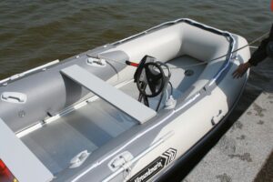 ALLROUNDMARIN POKER 460 Nafukovací čln hliníkovou podlahou - sivý – Obrázok 2