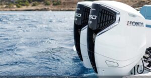 HONDA BF350A XCDU Grand Prix White (hriadeľ 25") - zmenená rotácia vrtule – Obrázok 4