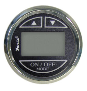 FARIA hĺbkomer so sondou na zrkadlo - čierny číselník v niro ráme