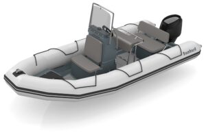 Čln nafukovací Bombard Explorer 600 Strongan svetlo šedý – Obrázok 3