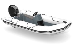 Čln nafukovací Bombard Explorer 420 Strongan svetlo šedý – Obrázok 3