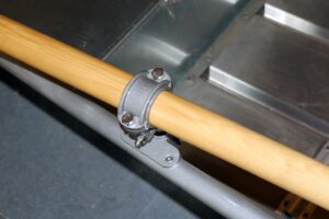 Hliníková vidlica vesla - driek 17 mm, Ø 45 mm – Obrázok 3