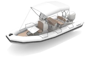 Bombard Sunrider 650 Strongan nafukovací čln svetlošedý / Pebble – Obrázok 3