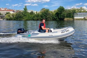Gladiator Rib 350 AL nafukovací čln s hliníkovou podlahou - sivý – Obrázok 5